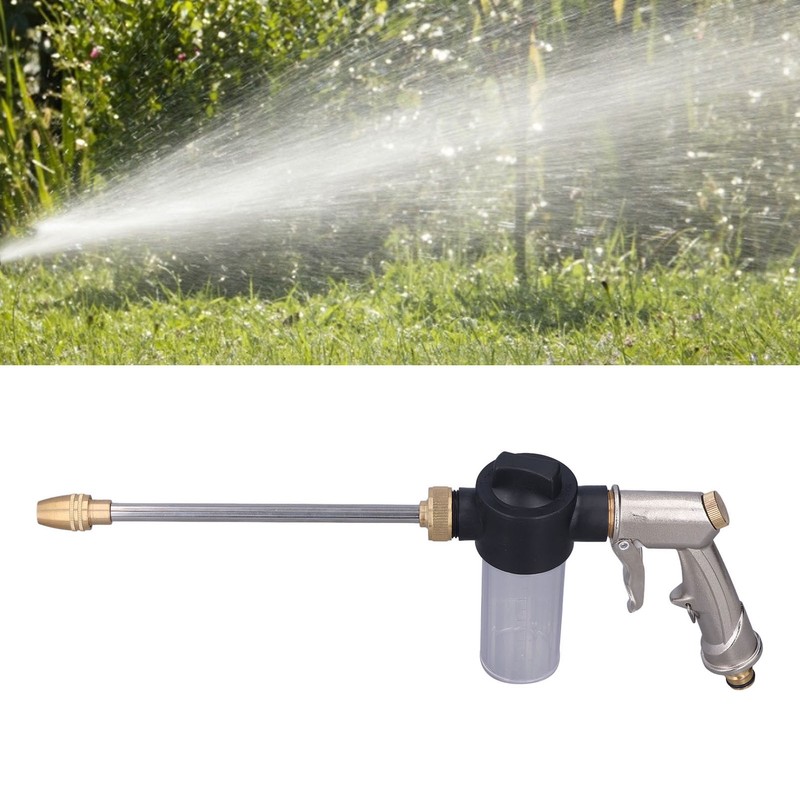 High Pressure Water Gun Garden Hose Wand Nozzle Sprayer Foam