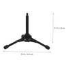 Abaodam Adjustable Desktop Microphone Stand Portable Metal Tripod Mic Holder