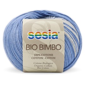 100% Organic Cotton, Multicoloured Yarn, Needles 2.5-3, Sesia Organic Bimbo, for Knitting and Crocheting (2, Multicoloured - 1631)