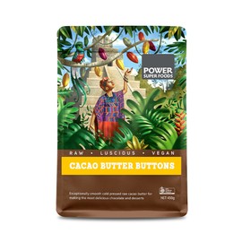 Power Super Foods Cacao Buttons Raw Certified Organic 450g