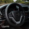 Valleycomfy Microfiber Leather Steering Wheel Cover Large-Size for F150 F250