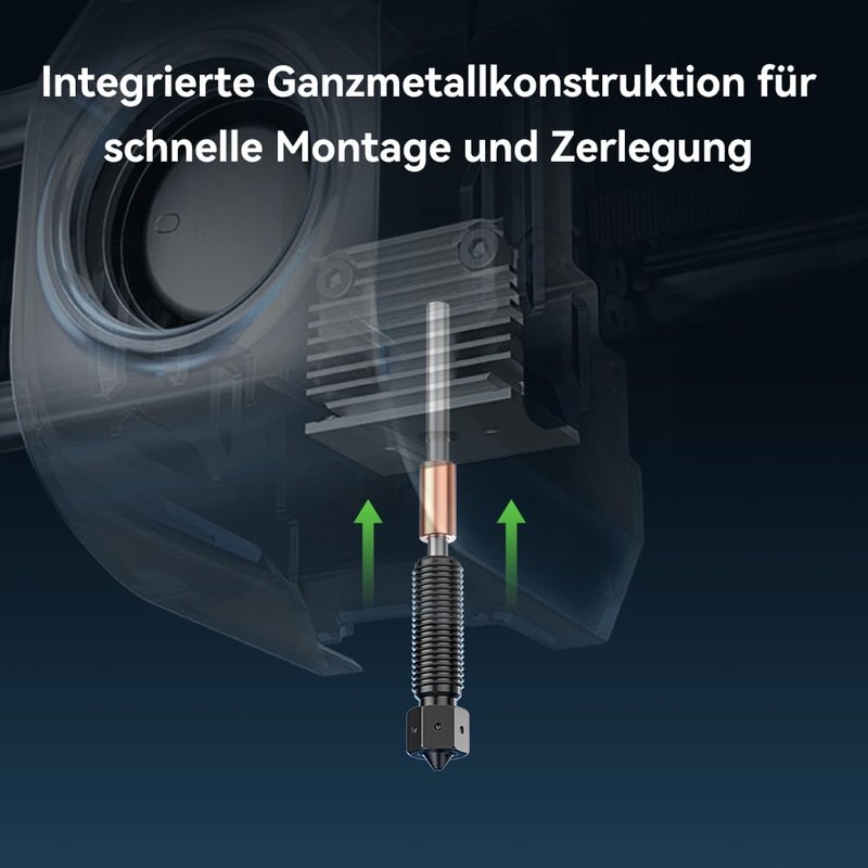 Creality E3D Obxidian™ High Flow Nozzle Assembly, Quick Disassembly and