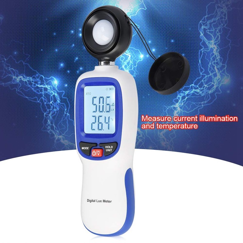 Akozon Medidor Iluminación, WT81 Medidor de luz portátil, Luxómetro Profesional