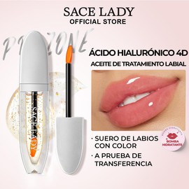 SACE LADY Aceite Labial de Color, Hidratante Femenino, Esencia Labial Hidratante no Pegajosa (04)