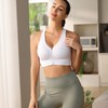 Evercute Zip Front Post-Surgery Bra Women's Wireless Sports Bras Padded