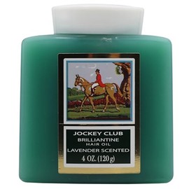 Jockey Club Solid Brilliantine, Hair Styling Oil for Hair Softening for All Hair Types Lavender Scented Aroma; 4 Fl Oz