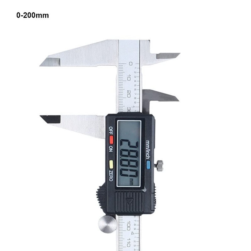 Digital Vernier Caliper,Electronic Caliper 0-200 Stainless Steel Electronic Digital Caliper