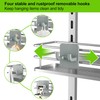 Orimade Adjustable Hanging Over the Shower Door Caddy with Hooks,