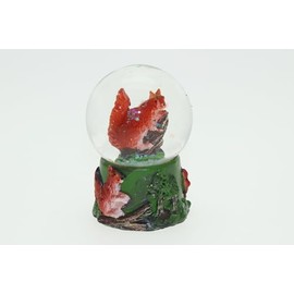 Cornelißen Glitter Ball Squirrel Height 6.5 cm Animal Snow Miniature Shaker Glass Ball
