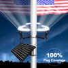 Flagpole Solar Light,3300lm 24 LEDs Super Bright Flag Pole Light