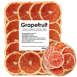 Dehydrated Dry Grapefruit, Dried Grapefruit Slices 8.8oz/250g, 100% Natural & No Additives, No Sugar Added(8.8 oz)