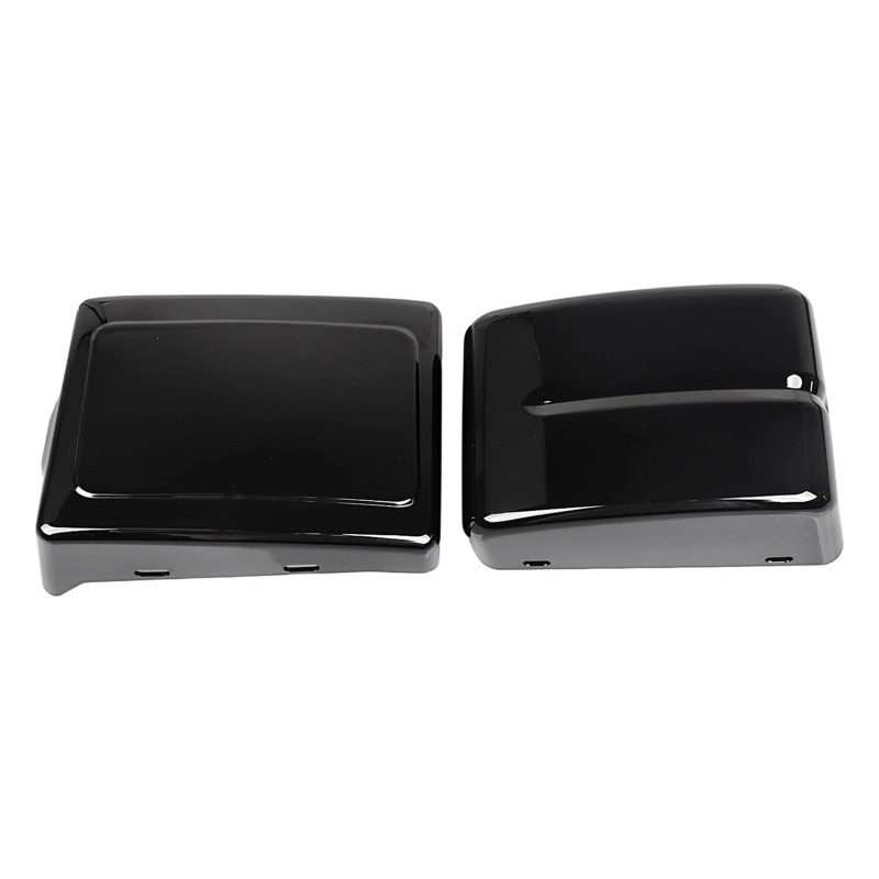 Unbranded Gloss Black Battery Box Side Covers For Harley Dyna