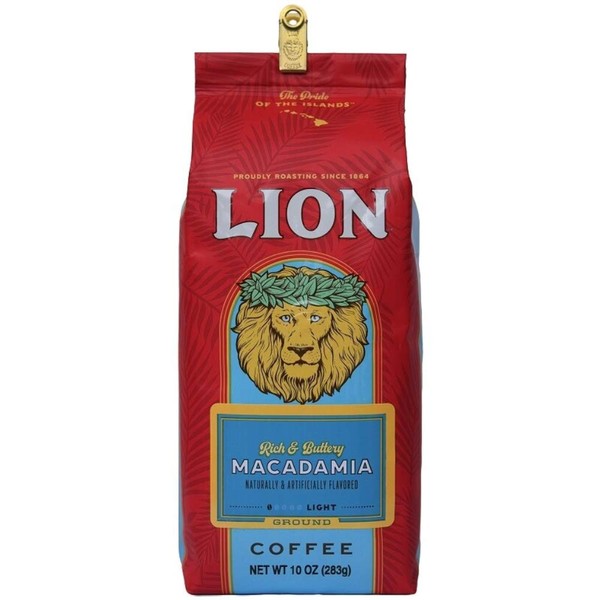 Lion Coffee, Lion Macadamia 10 oz