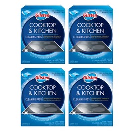Glisten GC0608T Cooktop & Kitchen Cleaning, 8 Large/16 Small Pads Per Box, 4 Pack