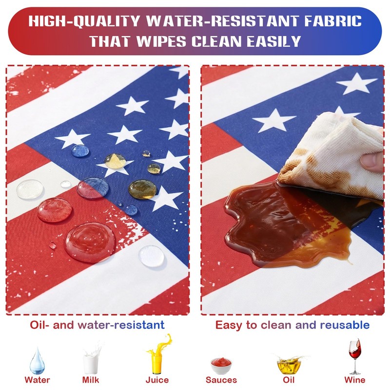 Joyesplay Printed Tablecloth Cover with Storage Bag (Style C)