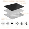 Insulated Air Conditioner Cover for Window Units, 3 Layers Waterproof