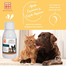 MENFORSAN flüssiges Ergänzungsfutter für Hunde und Katzen mit Darmproblemen 120 ml, verbessert die Verdauung, beugt inneren Parasiten vor