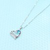UEUC I LOVE YOU Mom Love Heart Necklace,925 Sterling Silver