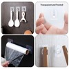 Sndperiexam 20 Pcs Waterproof Adhesive Wall Hooks for Hanging, Clear