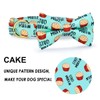 Stud Muffin Dog Bow Tie Dog Collar Accessory, Detachable Bowtie,
