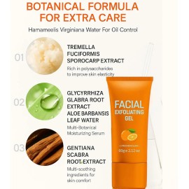 Gel Exfoliante Facial, Exfoliante Facial Hidratante Con Enzi