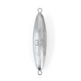 BLUEWING 32oz Torpedo Sinker Through Wire Fishing Weight Sinkers Saltwater Bullet Lead Fishing Sinkers Double Ringed One Piece Wire Trolling Weight Sinker