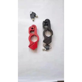 Candado Para Moto Bloqueo Manillar Antirrobo Palanca Freno Rojo
