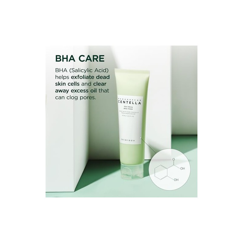 SKIN1004 Madagascar Centella Tea-Trica BHA Foam 125ml