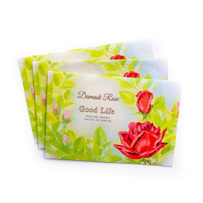 Good Life Damask Rose Scented Sachets | 12 Bags