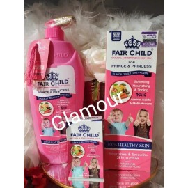 fair child 3pcs. Fair child Natural & moisturizing body milk, shower gel & bar soap
