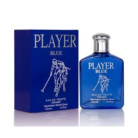 NovoGlow Player Blue for Men - 4.2 Fl Oz Eau De Parfum Spray for Men - Long-Lasting Citrusy Herbal & Woody Fragrances Smell Fresh All Day Long Gift for Men on All Occasions