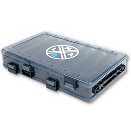 LMAB Bait Box, Tackle Box, Hardbait - 3 Sizes - Wobbler Box, Fishing Box for Wobbler Double-Sided, Wobbler Box, Hardbait Box, Fishing Bait Box, Box for Wobbler (L - Short Division - 27 x 18 x 5 cm)