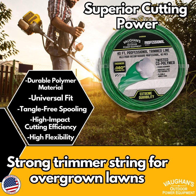 Vaughan's Master Line PRO .080" Trimmer Line, 40ft | Jacketed