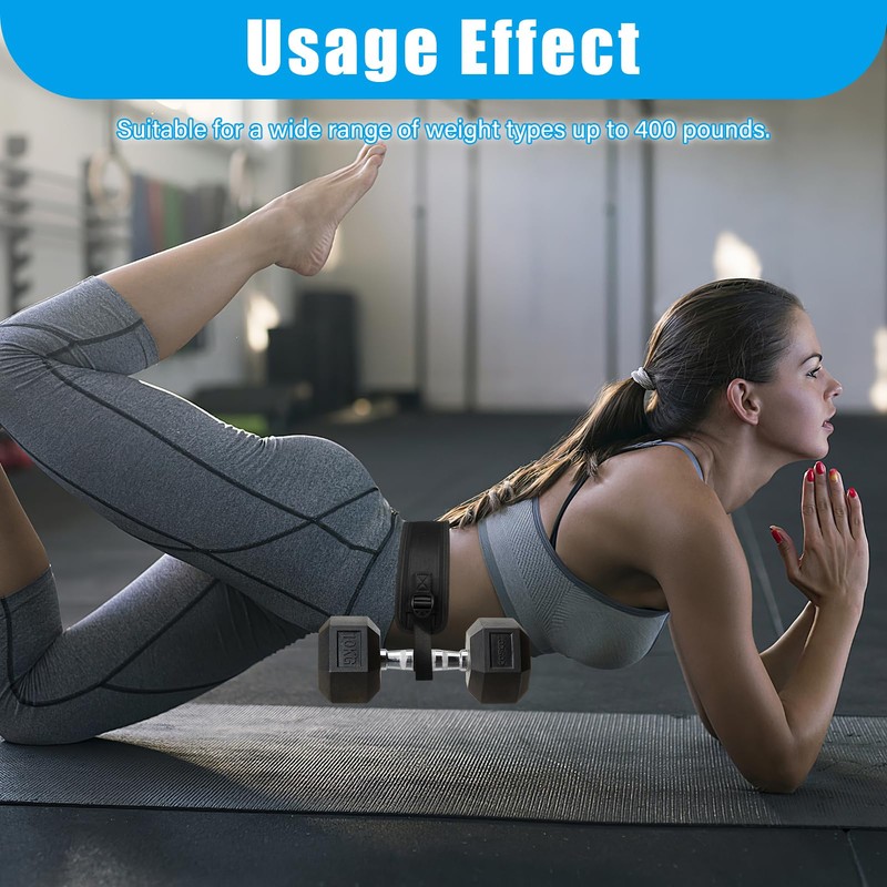 Lotnery Adjustable Hip Thrust Belt for Gym & Home with