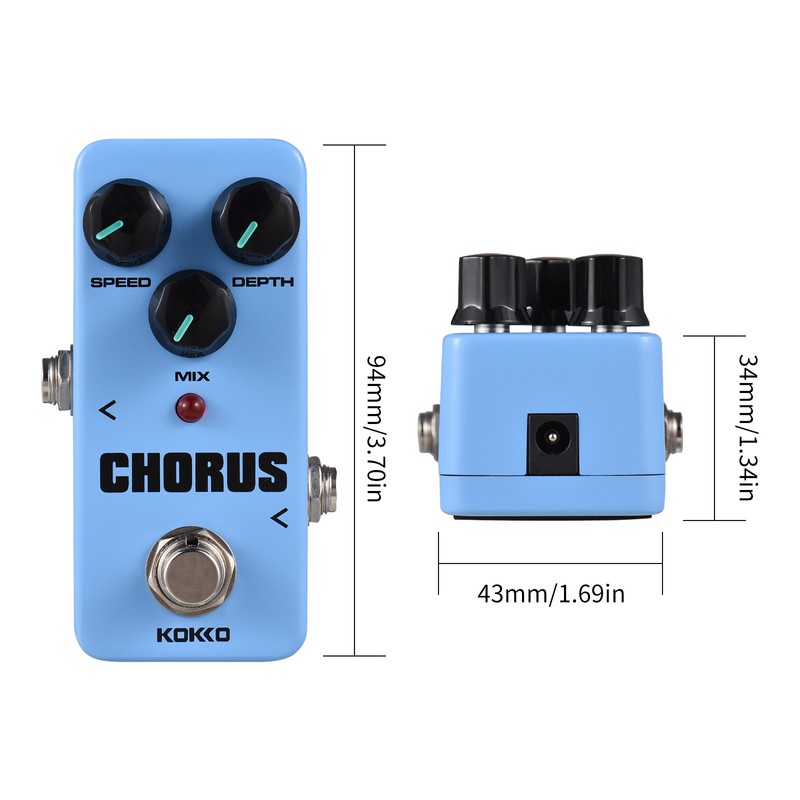 KOKKO FCH2 CHORUS Electric Guitar Effect Pedal Portable Guitar Effector
