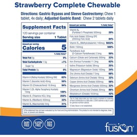 Bariatric Fusion Complete Vitamin & Mineral Strawberry 120 Servings 120 Capsules