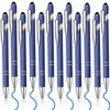 Lragvtbk 12 Pcs Blue Ink Ballpoint Pen with Stylus Tip,
