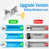 ZRFCXE Window Locks,12 Pack Sliding Window Locks with Key for