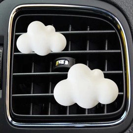 2 Pcs Cloud Air Vent Clips, Cute Cloud Car Air Fresheners Vents Clips Funny Car Diffuser Vent Clips Car Interior Decor Charm Cute Car Accessories Car Decoration for Women