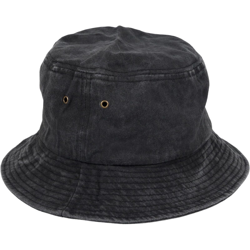 styleBREAKER 04025045 Unisex Fishing Hat Plain Vintage Washed Look Bucket