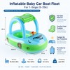 Car-Shaped Toddler Pool Float for Kids – Inflatable Swim Boat