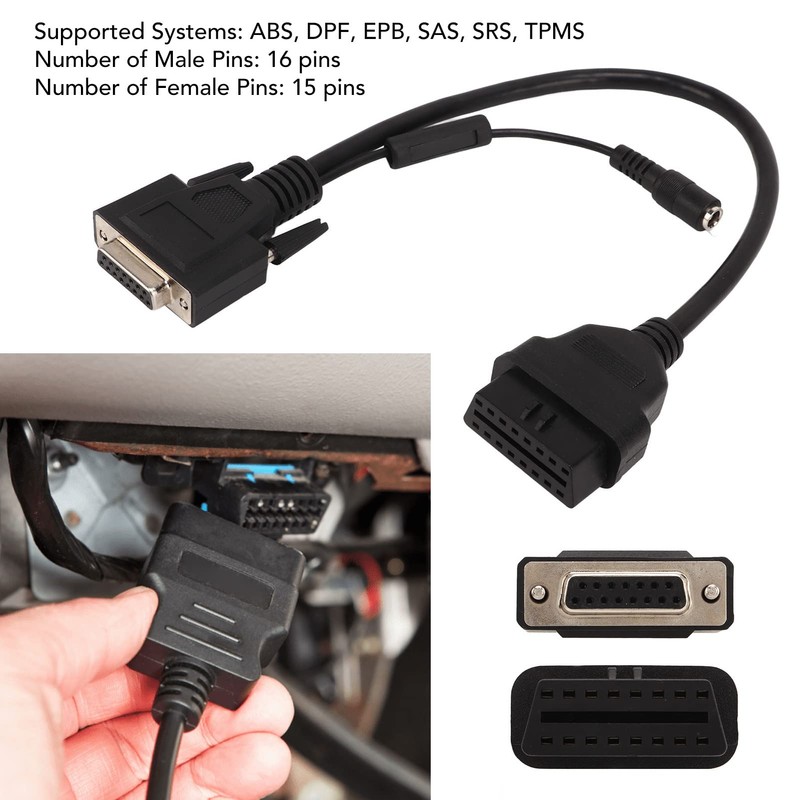 Bluetooth Conversion Cable, OBD-I Adapter Box, Switch Cable, 16 Pin
