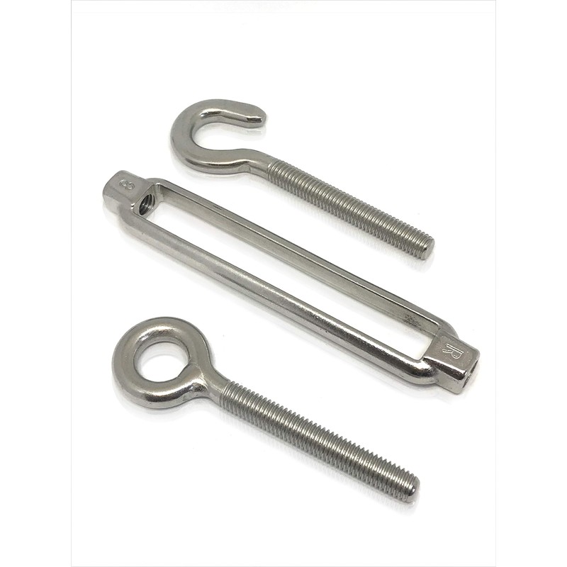 Tecklenborg, Kegel GmbH 5 x Stainless Steel Turnbuckles M5 Rust-Proof