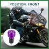 Motoforti Motorcycle Handlebar End Plug Aluminum Alloy 7/8" 22mm 30mm