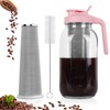 Cold Brew Coffee Maker，64 oz Wide Mouth Mason Jar Pitcher
