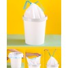 100pcs Small Tear-Free Drawstring Trash Bags 1.1 Mil 4 Gallon