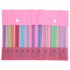 55pcs Knitting Needles 20cm/7.9in Length Colored Straight Double Pointed Aluminum