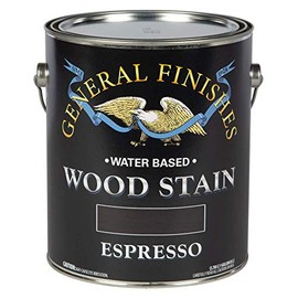 General Finishes Water Based Wood Stain, 1 Gallon, Espresso