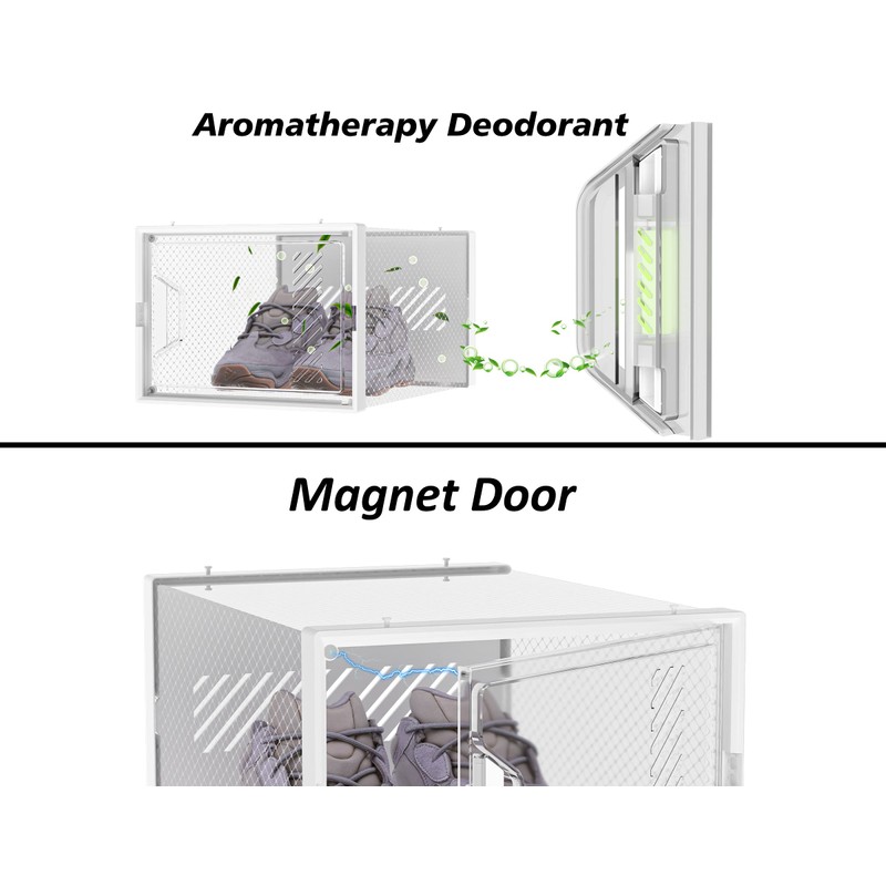 Shoe Storage, 12 Pack X-Large Shoe Organizer for Closet, Shoe