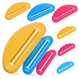 Healeved 18pcs Toothpaste Tube Squeezer Manual Squeezing Tools for Toothpaste Creams and Cosmetics Easy to Use Space-saving Design for Home and Travel